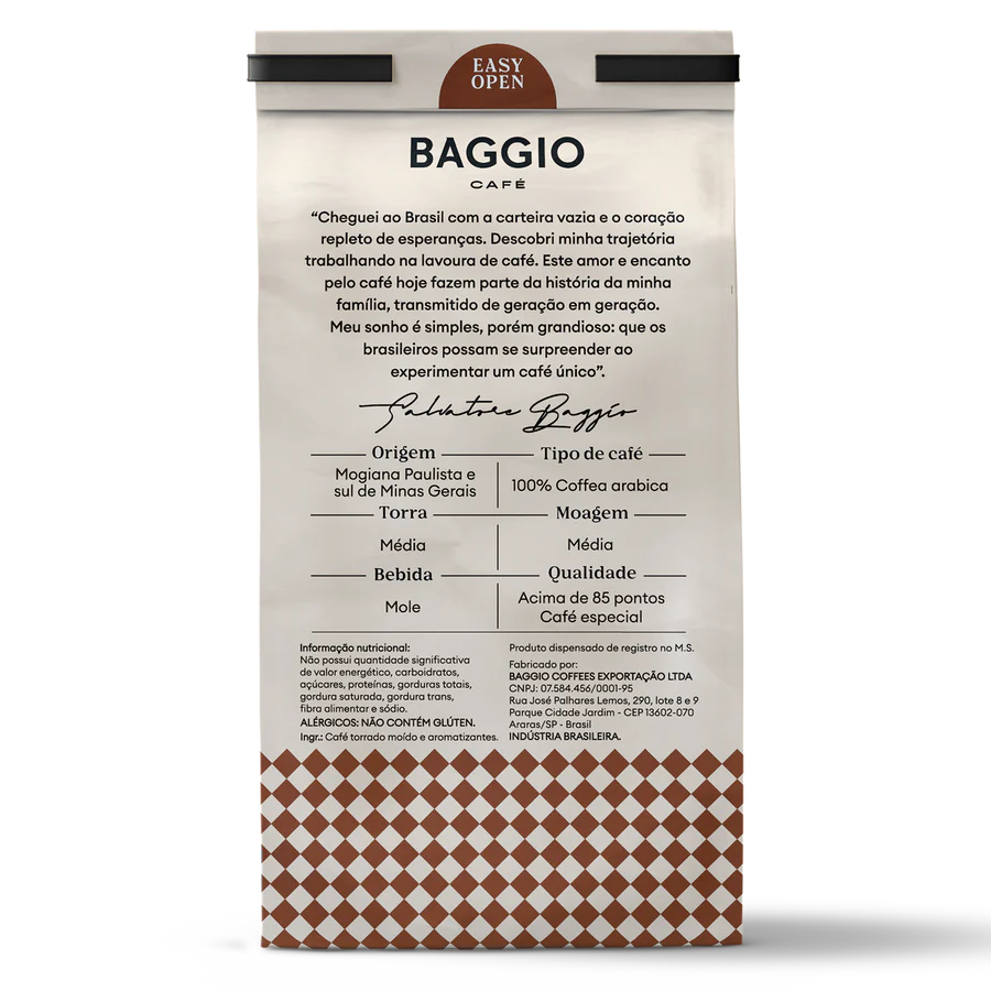 Café Baggio Chocolate Trufado Torrado e Moído 250g — foto 3