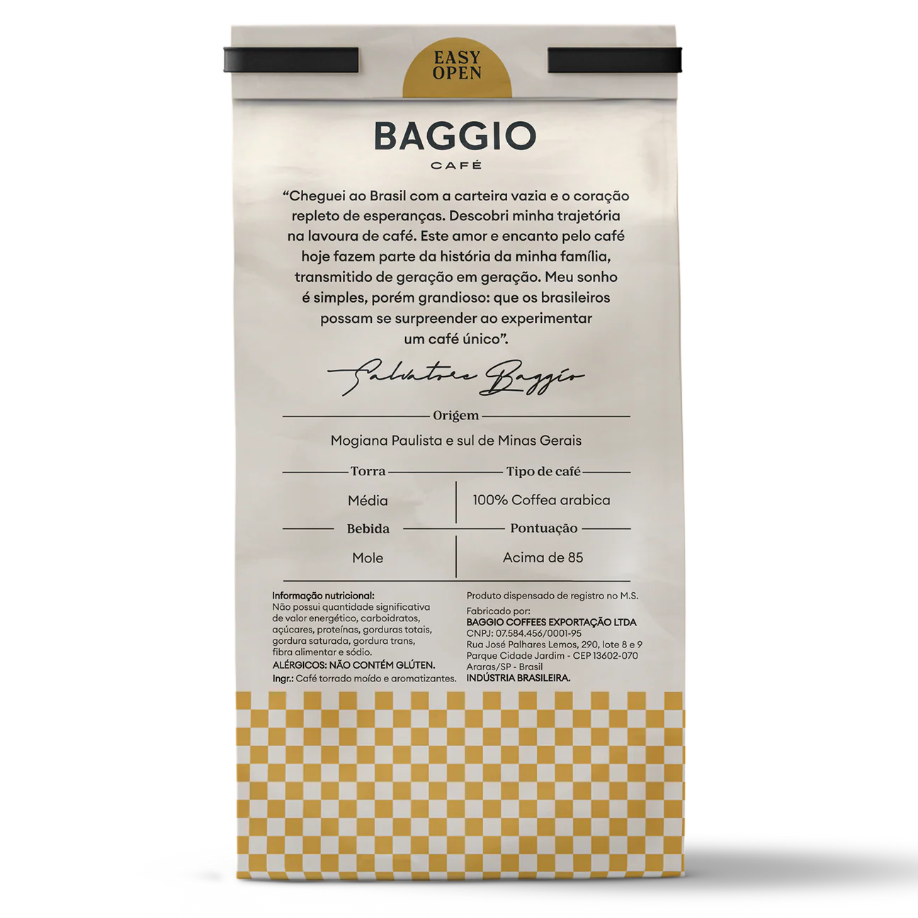 Café Torrado E Moído Caramelo Baggio Pacote 250g — foto 4